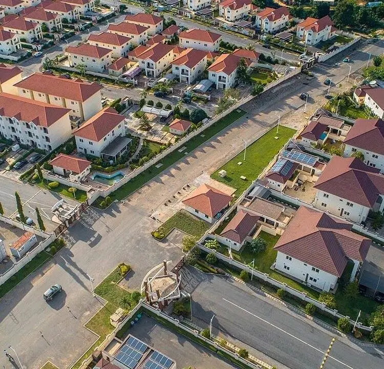 Abuja real estate skyline showing residential developments