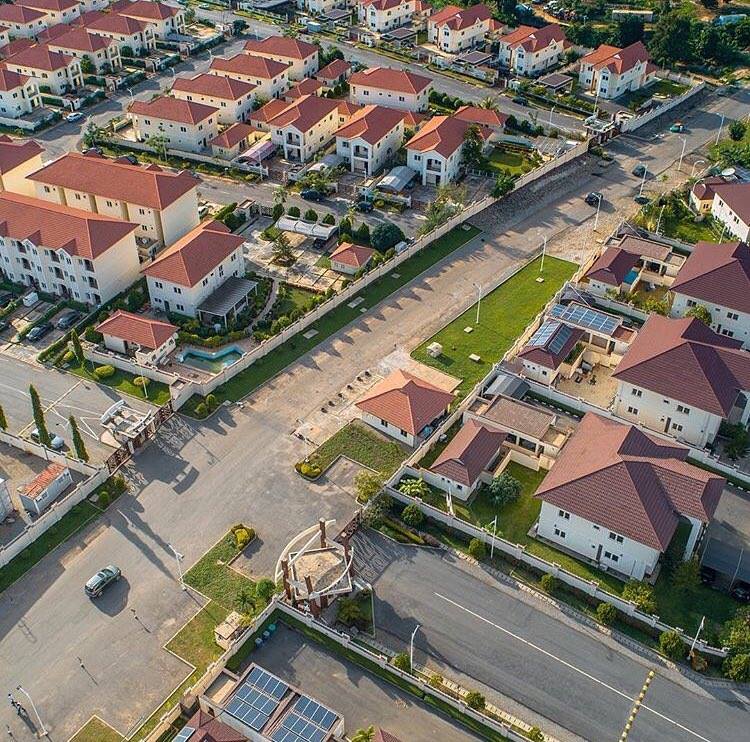 Abuja real estate skyline showing residential developments