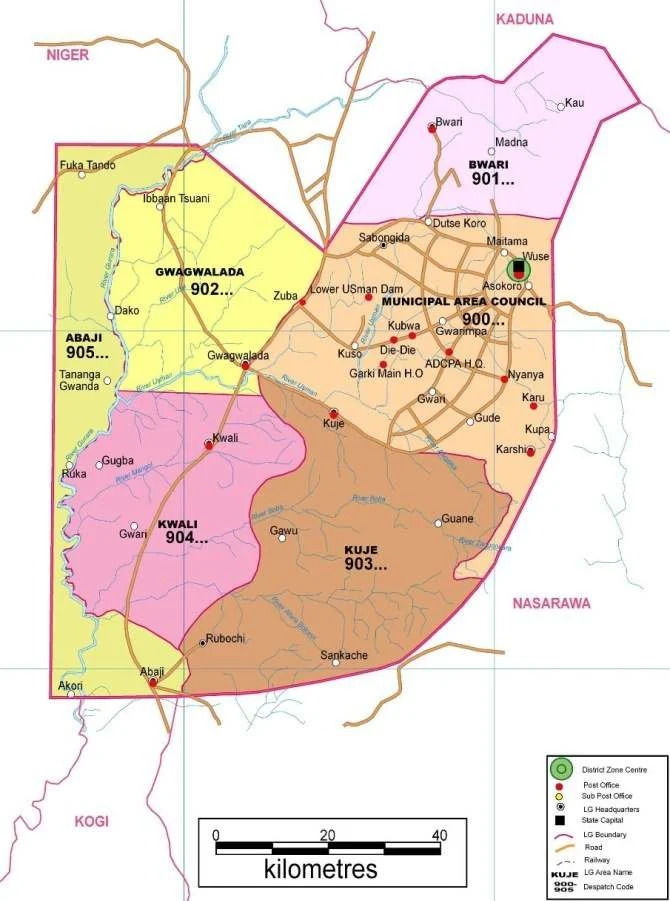 Lugbe Lokogoma Gwarinpa Extension investment map Abuja
